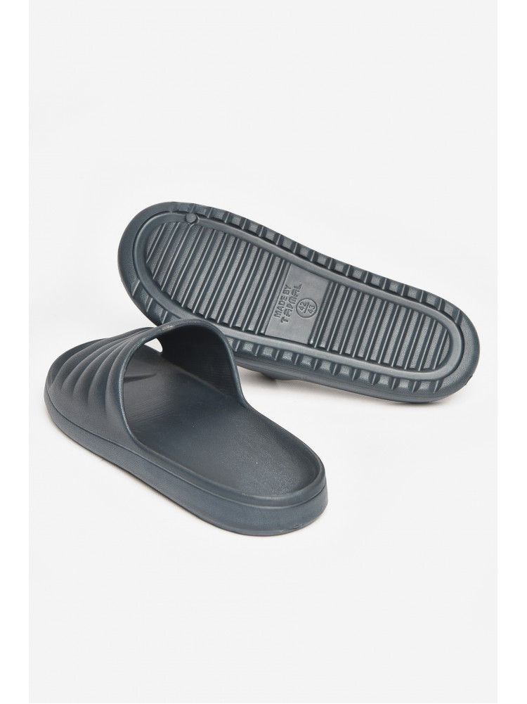 Шлепки пена мужские синего цвета 408 211497C