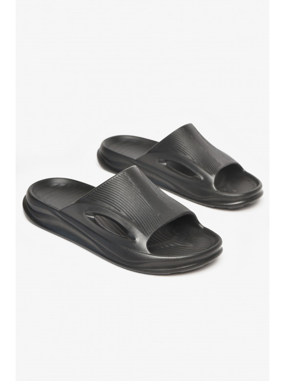 Шлепки пена мужские черного цвета C-118 211499C