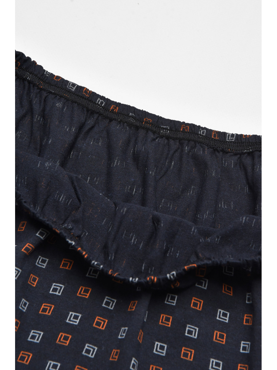 Трусы семейные мужские батальные темно-синего цвета 211513C