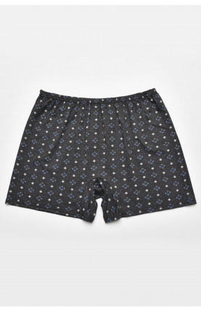 Трусы семейные мужские батальные темно-серого цвета 211516C