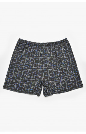 Трусы семейные мужские батальные темно-серого цвета 211517C