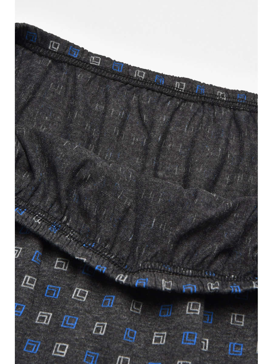 Трусы семейные мужские батальные темно-серого цвета 211518C