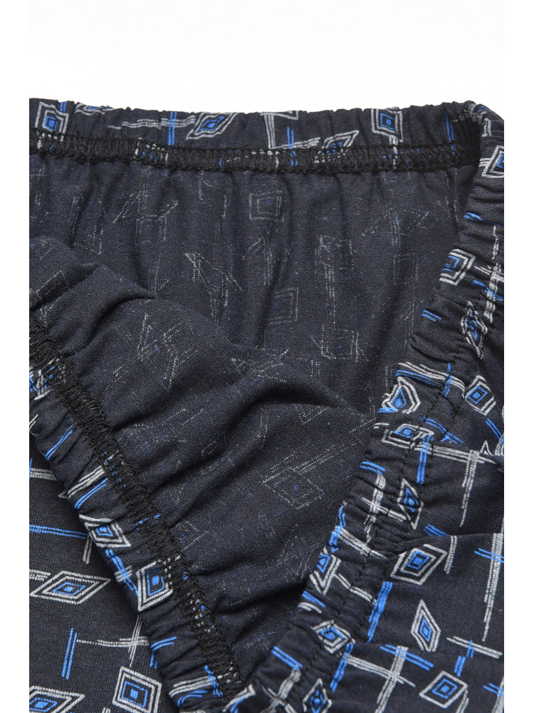 Трусы семейные мужские батальные темно-синего цвета 211523C