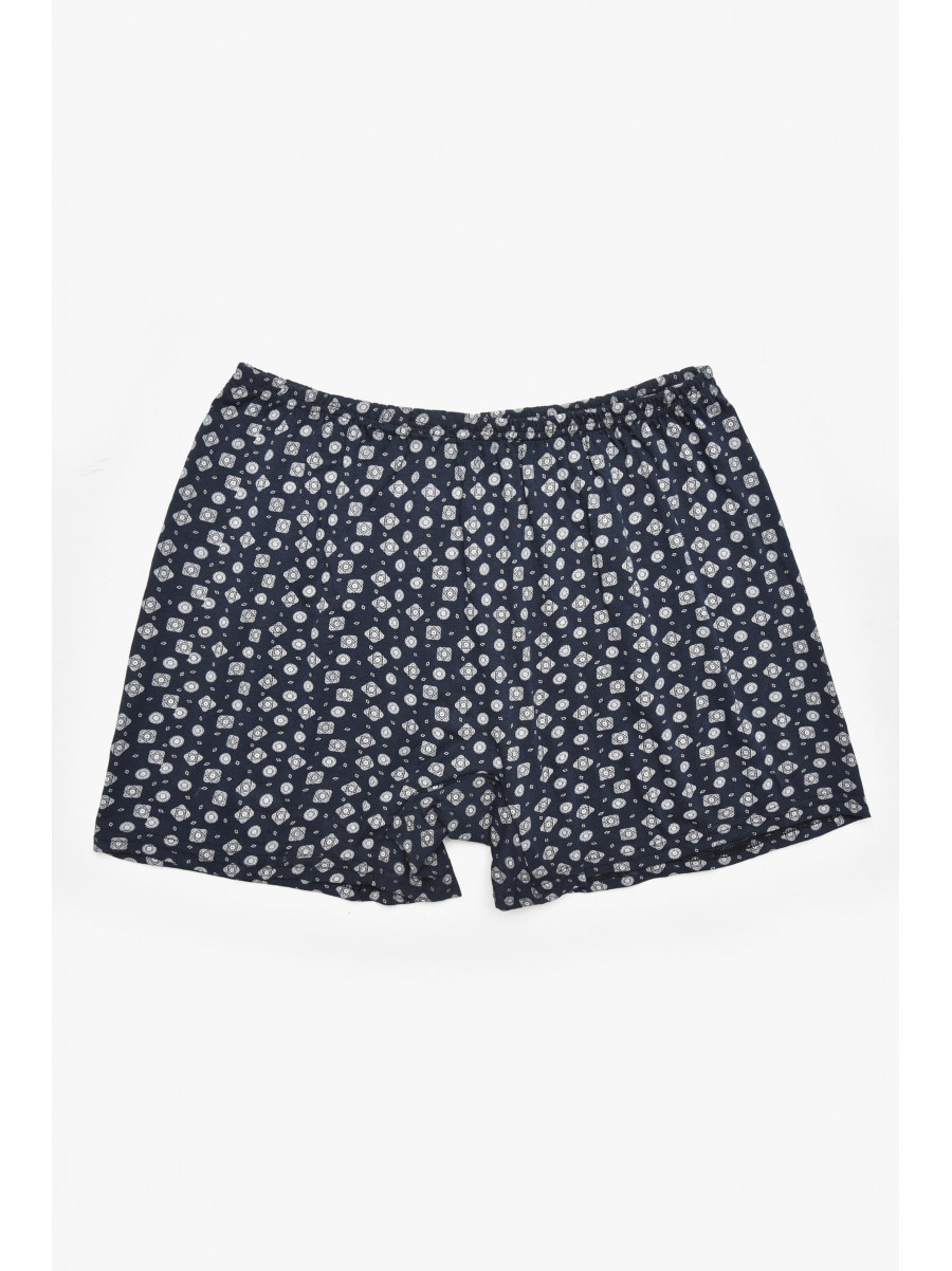 Трусы семейные мужские батальные темно-синего цвета 211524C