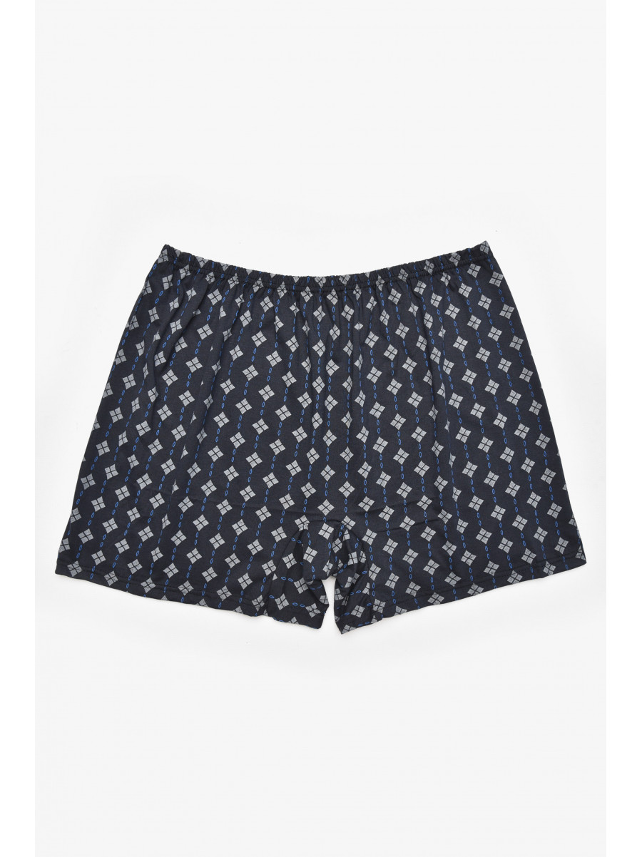 Трусы семейные мужские батальные темно-синего цвета 211525C