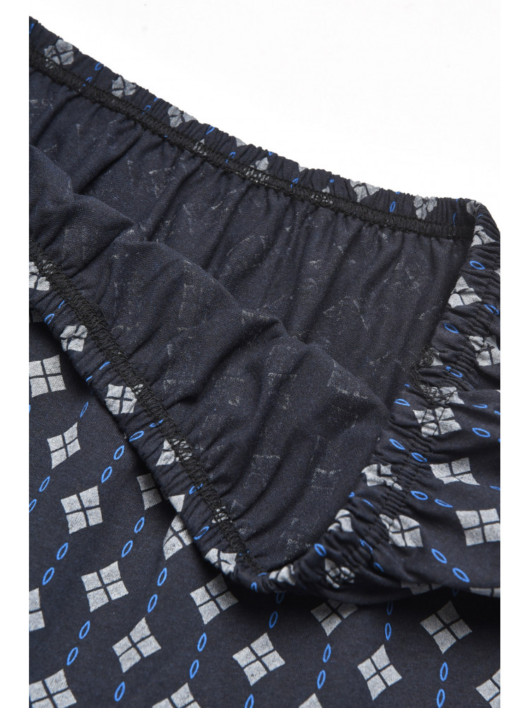 Трусы семейные мужские батальные темно-синего цвета 211525C