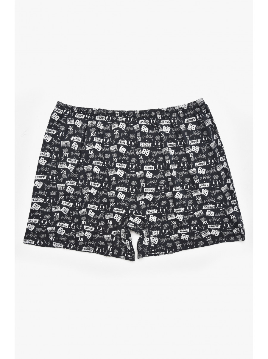 Трусы семейные мужские батальные черного цвета 211526C