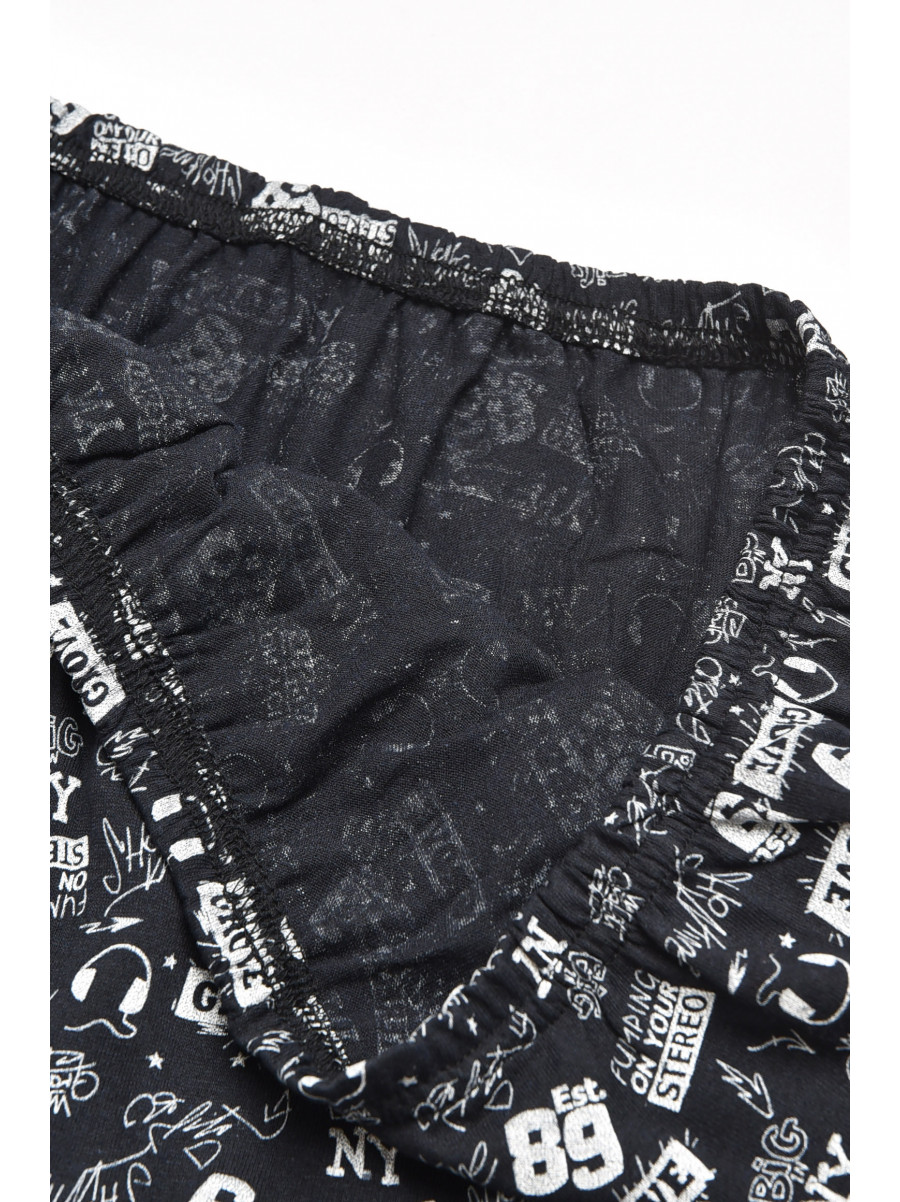 Трусы семейные мужские батальные черного цвета 211526C