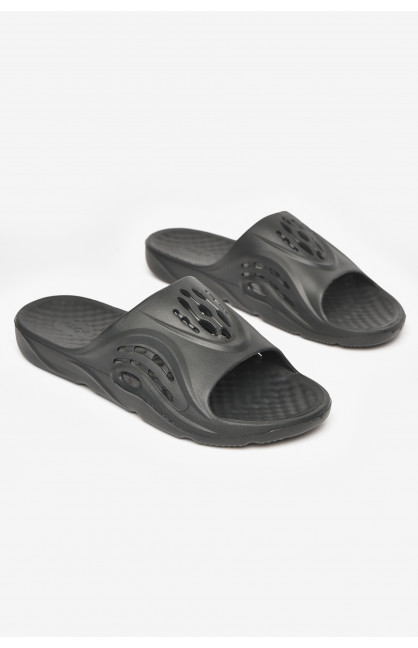 Шлепанцы мужские пена черного цвета с73 211527C