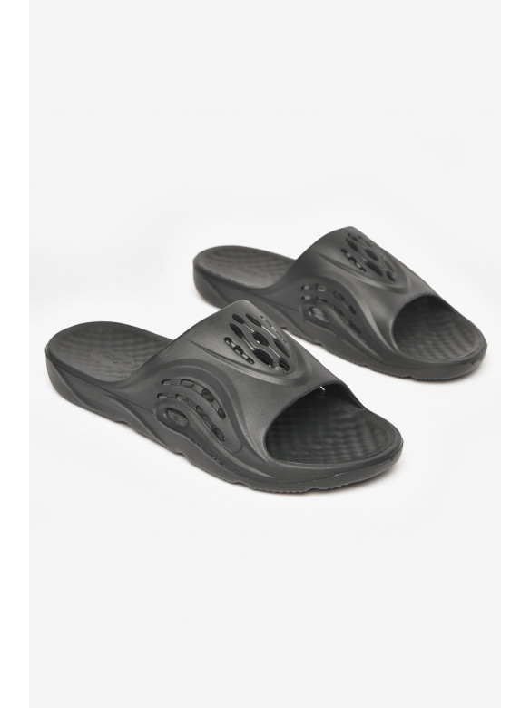 Шлепанцы мужские пена черного цвета с73 211527C