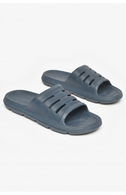 Шлепки пена мужские темно-синего цвета C-72 211529C