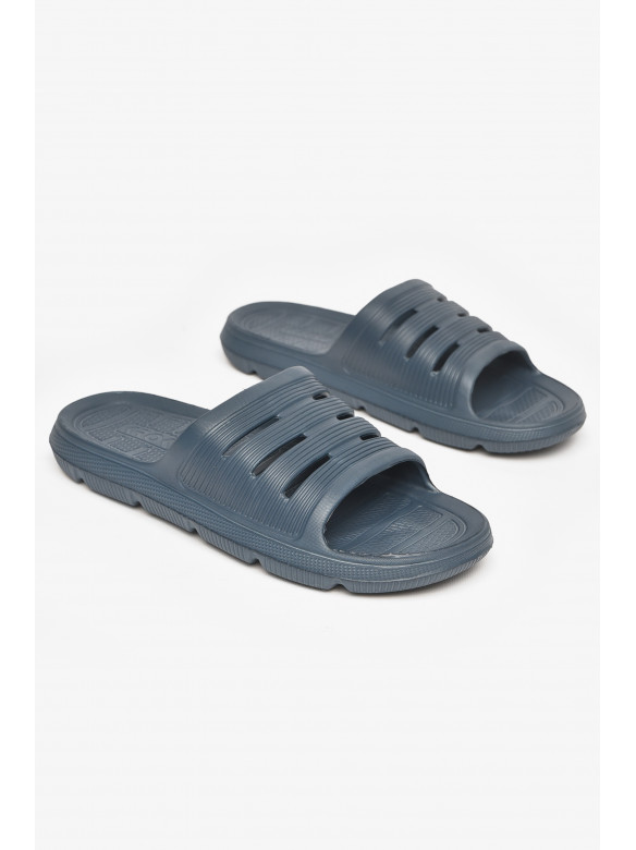 Шлепки пена мужские темно-синего цвета C-72 211529C