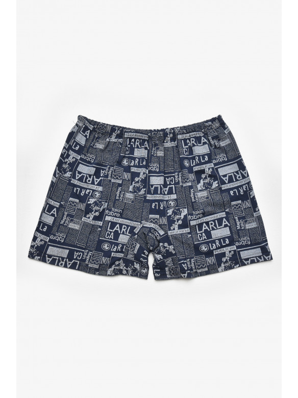 Трусы семейные мужские темно-синего цвета 211537C