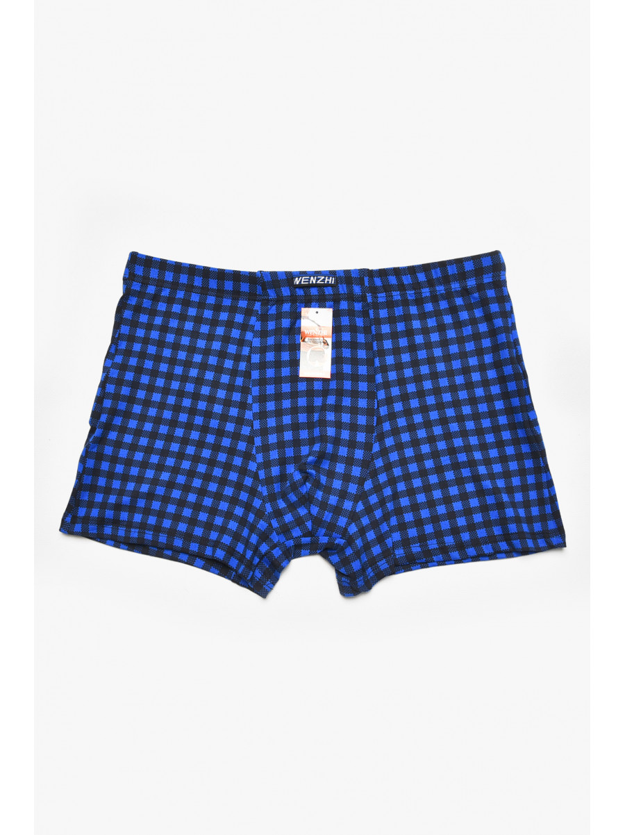 Боксеры мужские синего цвета с принтом W3824 211554C
