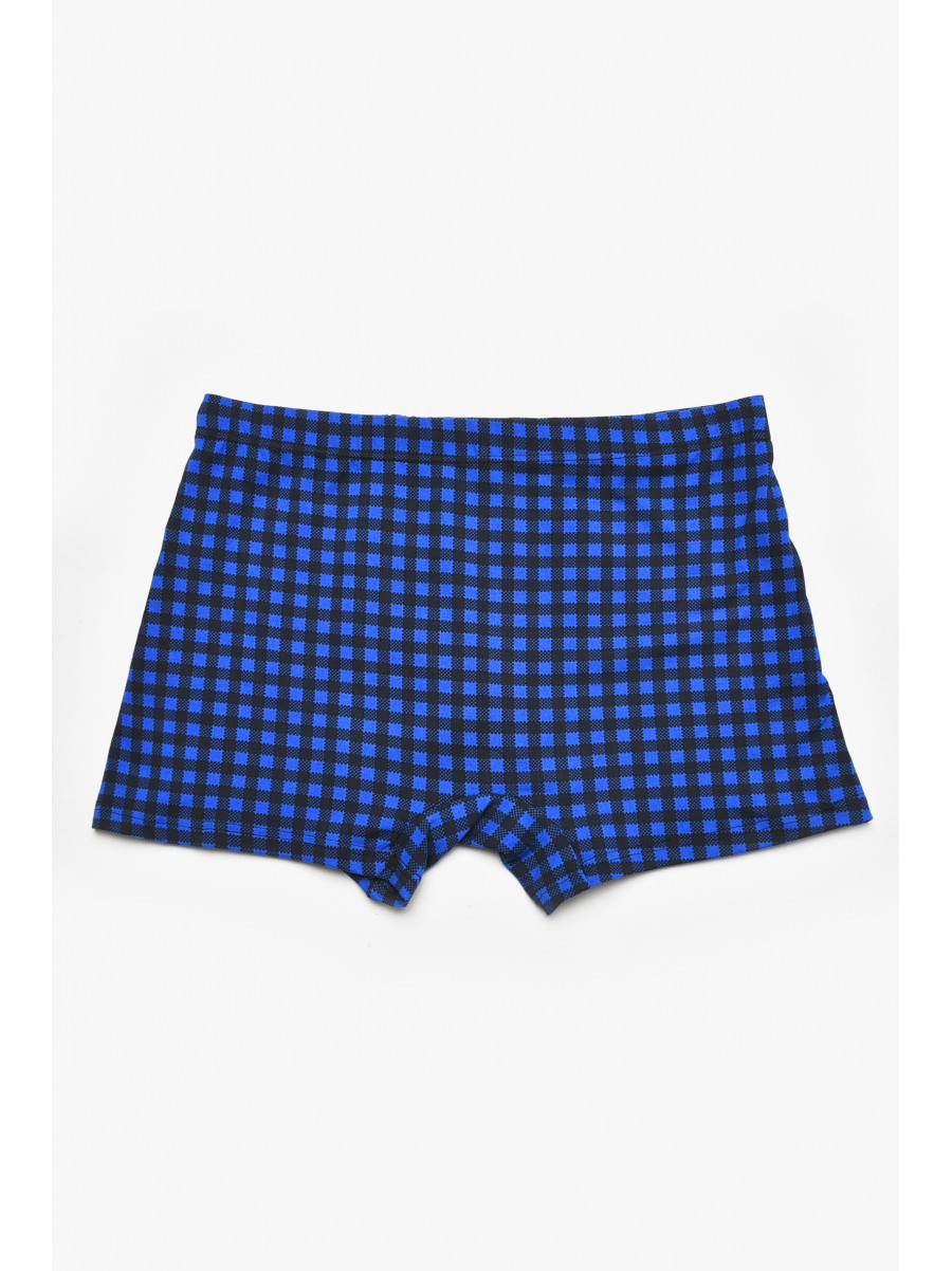 Боксеры мужские синего цвета с принтом W3824 211554C