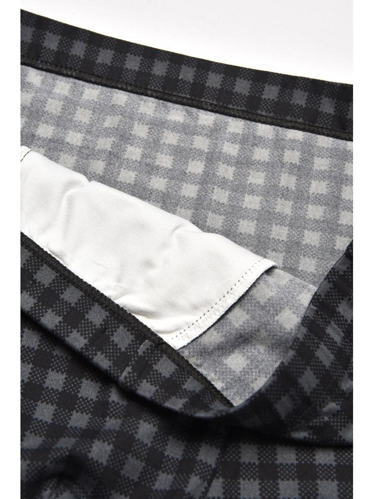 Боксеры мужские тёмно-серого цвета с принтом W3824 211555C