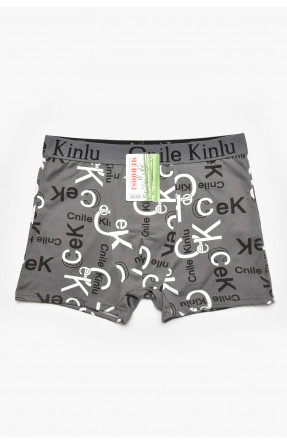 Боксеры мужские тёмно-серого цвета с принтом Z044 211557C