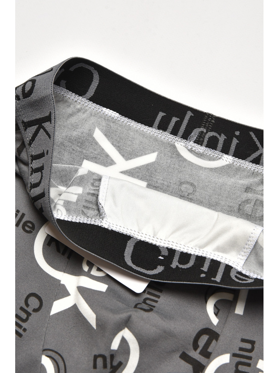 Боксеры мужские тёмно-серого цвета с принтом Z044 211557C