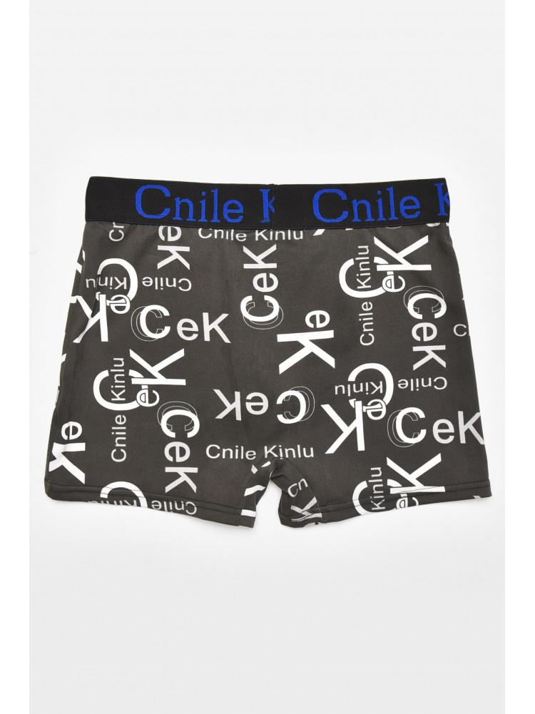 Боксеры мужские тёмно-серого цвета с принтом Z044 211558C