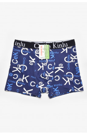 Боксеры мужские тёмно-синего цвета с принтом Z044 211559C