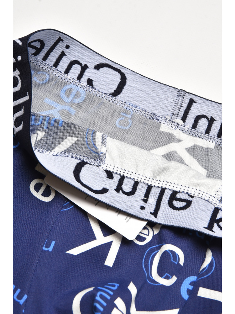 Боксеры мужские тёмно-синего цвета с принтом Z044 211559C