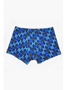 Боксеры мужские тёмно-синего цвета с принтом 211560C Боксеры мужские тёмно-синего цвета с принтом 211560C