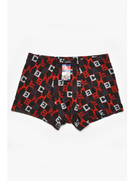 Боксеры мужские черного цвета с принтом 211562C Боксеры мужские черного цвета с принтом 211562C