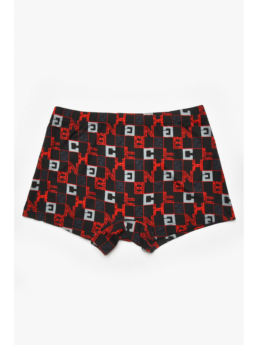 Боксеры мужские черного цвета с принтом 211562C