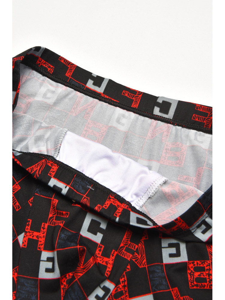 Боксеры мужские черного цвета с принтом 211562C