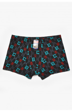Боксеры мужские черного цвета с принтом 211563C