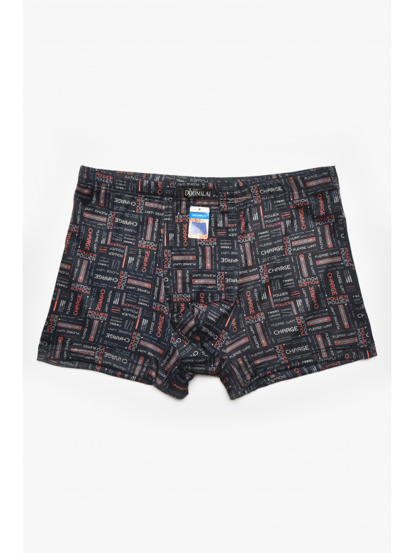Боксеры мужские черного цвета с принтом DO1877 211564C