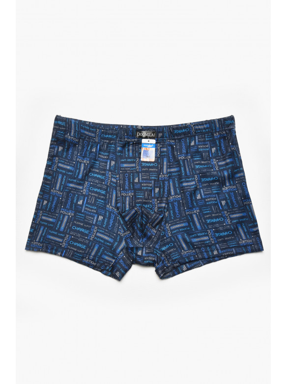 Боксеры мужские тёмно-синего цвета с принтом DO1877 211565C