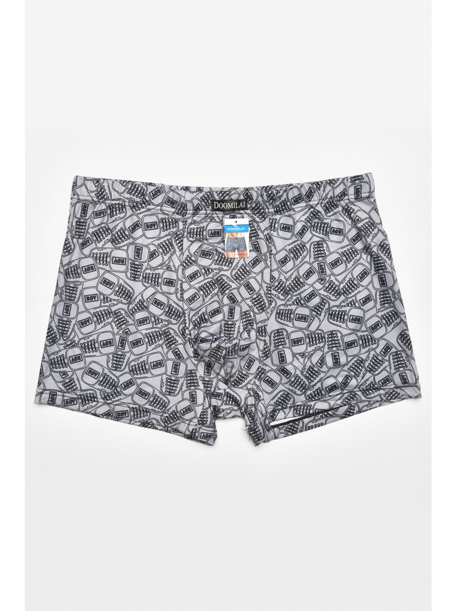 Боксеры мужские серого цвета с принтом DO1879 211568C