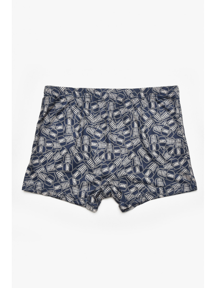 Боксеры мужские тёмно-синего цвета с принтом DO1879 211569C