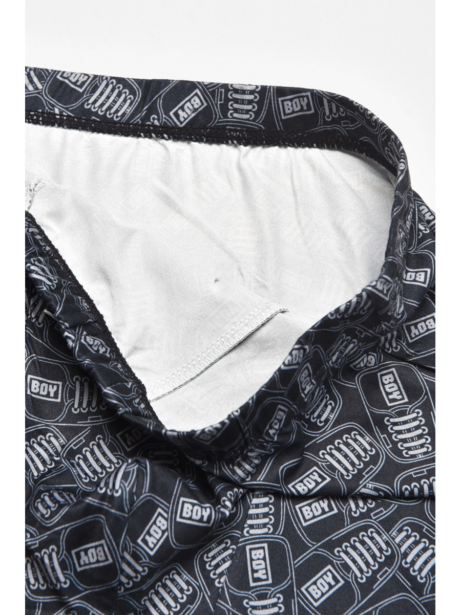 Боксеры мужские черного цвета с принтом DO1879 211571C