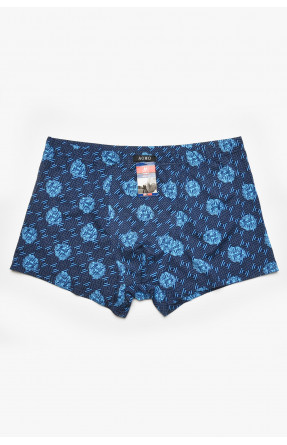 Боксеры мужские тёмно-синего цвета с принтом 211573C