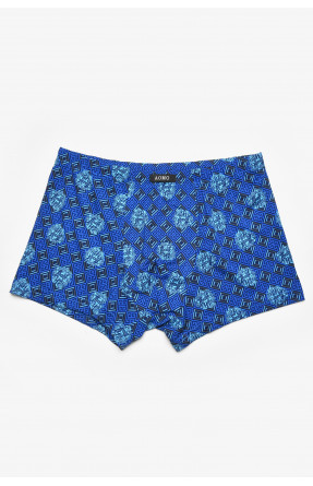 Боксеры мужские тёмно-синего цвета с принтом 211574C