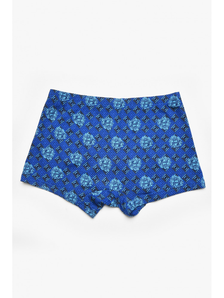 Боксеры мужские тёмно-синего цвета с принтом 211574C
