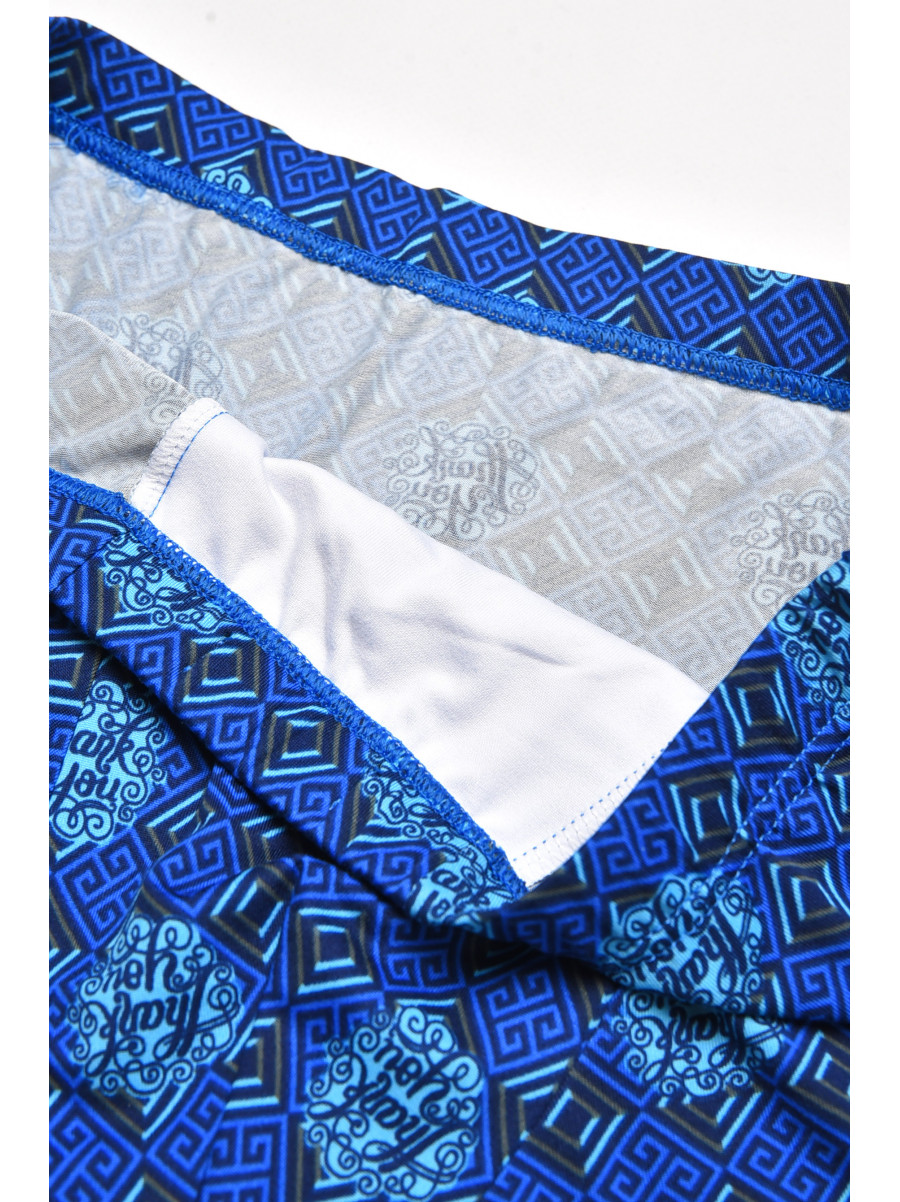 Боксеры мужские тёмно-синего цвета с принтом 211574C