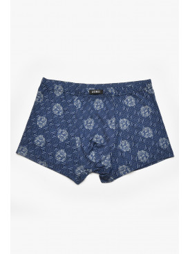 Боксеры мужские тёмно-синего цвета с принтом 211575C