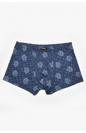 Боксеры мужские тёмно-синего цвета с принтом 211575C