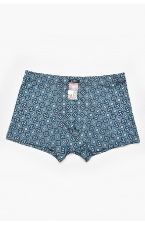 Боксеры мужские синего цвета с принтом 211576C