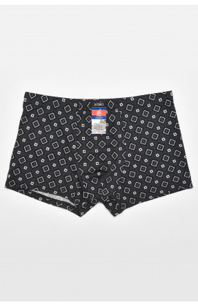 Боксеры мужские черного цвета с принтом 211578C