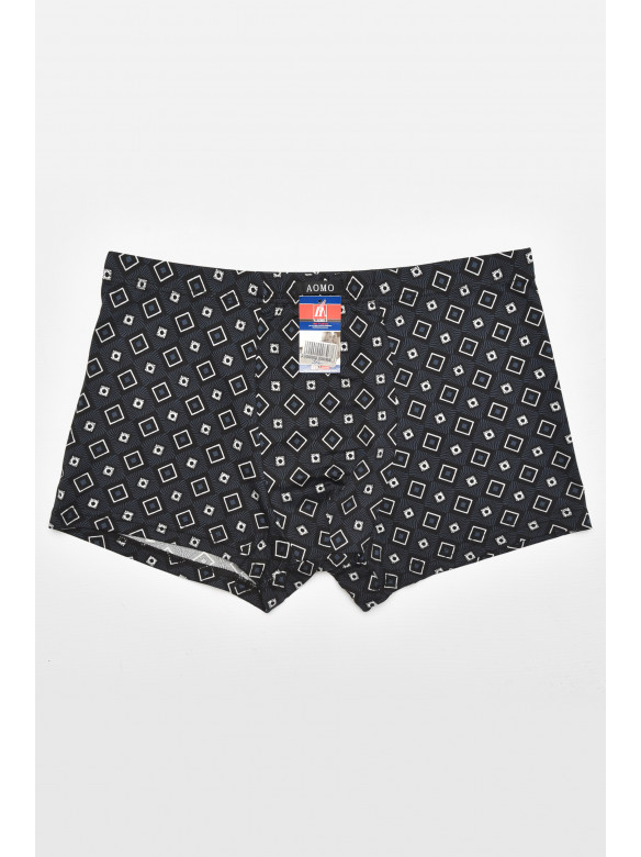 Боксеры мужские черного цвета с принтом 211578C