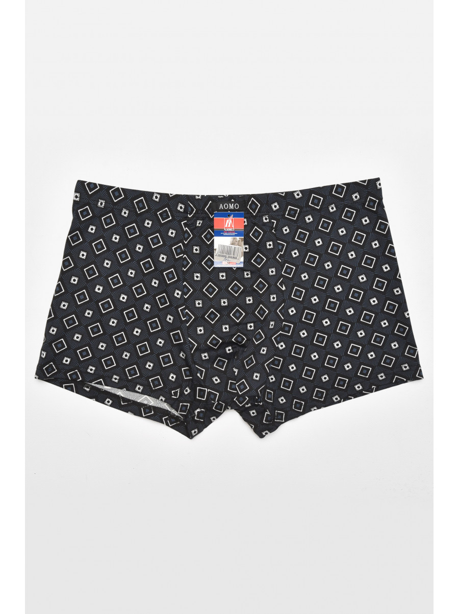 Боксеры мужские черного цвета с принтом 211578C