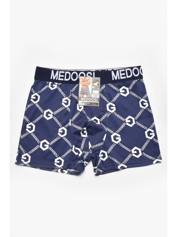 Боксеры мужские тёмно-синего цвета с принтом Z071 211579C