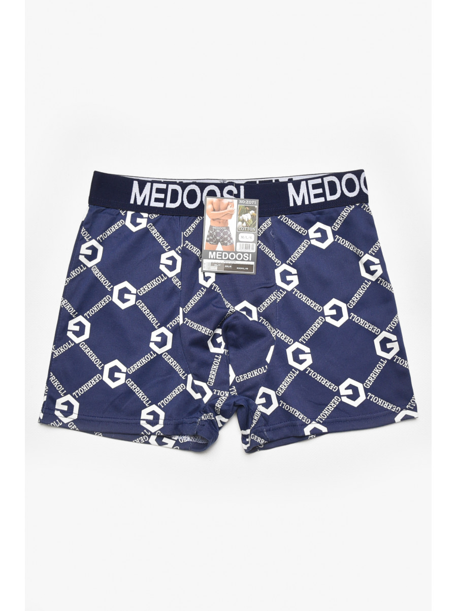 Боксеры мужские тёмно-синего цвета с принтом Z071 211579C