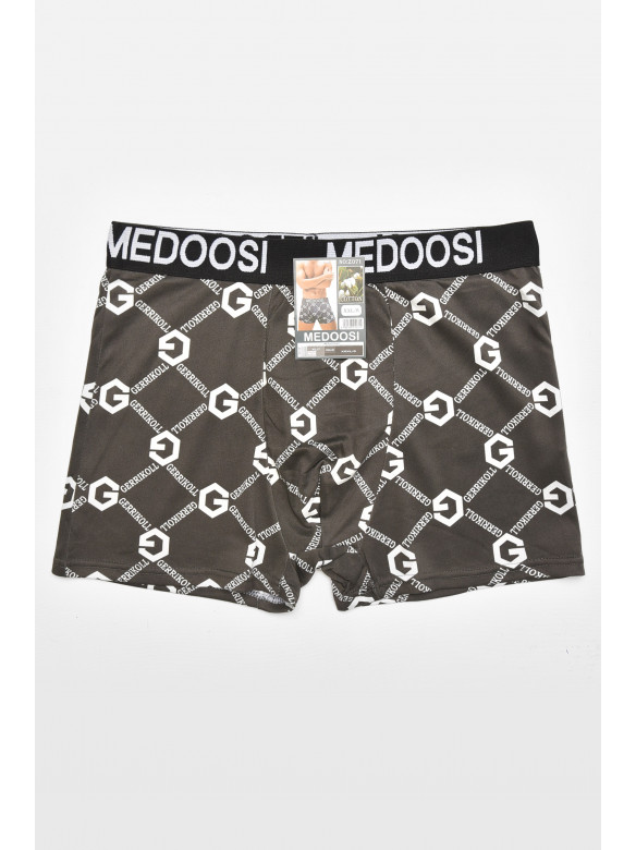 Боксеры мужские тёмно-серого цвета с принтом Z071 211580C