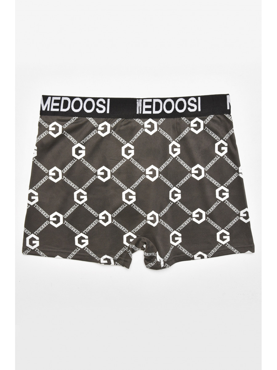 Боксеры мужские тёмно-серого цвета с принтом Z071 211580C