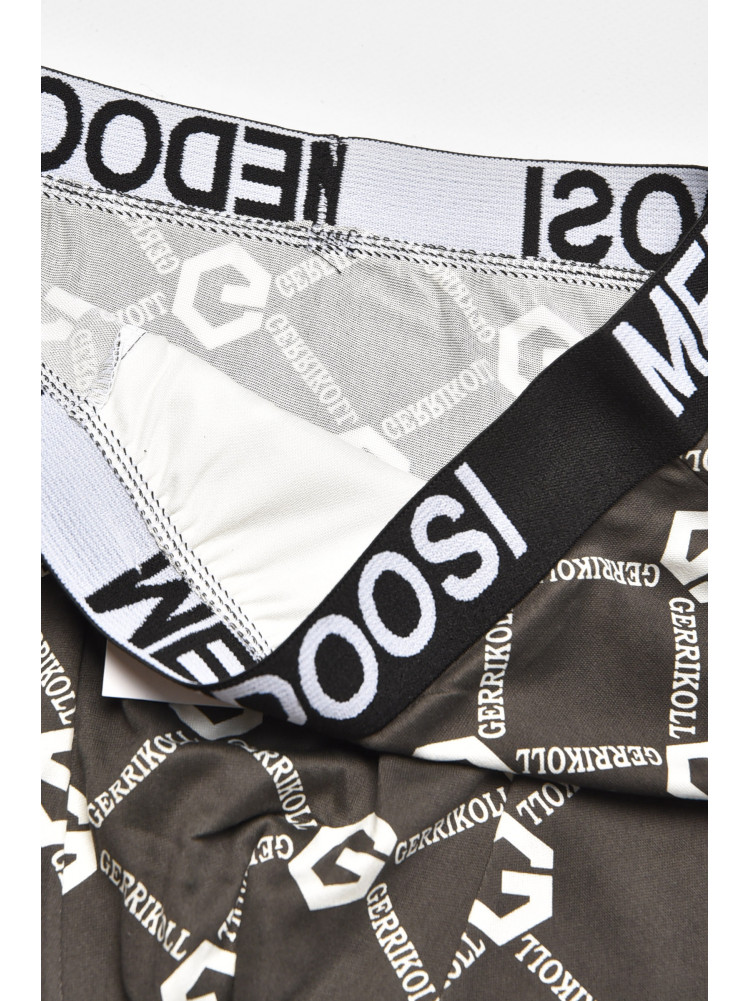 Боксеры мужские тёмно-серого цвета с принтом Z071 211580C